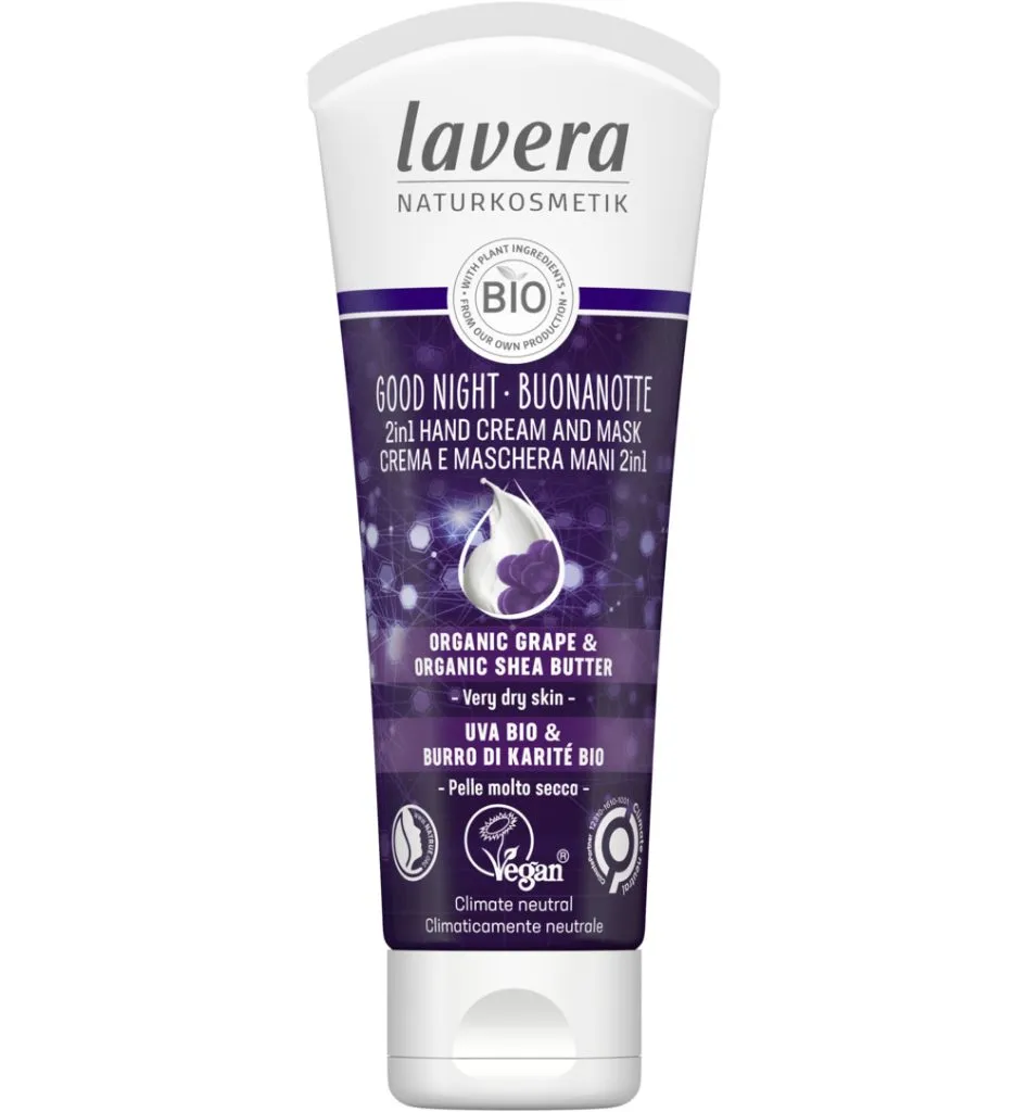 Lavera Good night 2-in-1 handcreme & masker bio EN-IT (75 ml)
