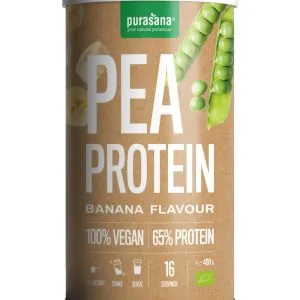 Purasana Erwt Proteine - Banaan Vegan Bio (400 gr)