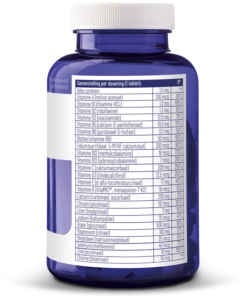 Vitakruid Multi Basis Met Natuurlijke Vormen (90 tabletten) - image 2