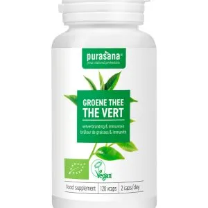 Purasanagroene Thee Extract - Vegan Bio (120 vega capsules)