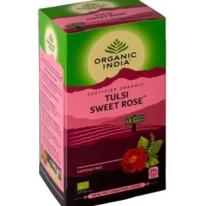 Organic India Tulsi Sweet Rose Thee Bio (25 stuks)