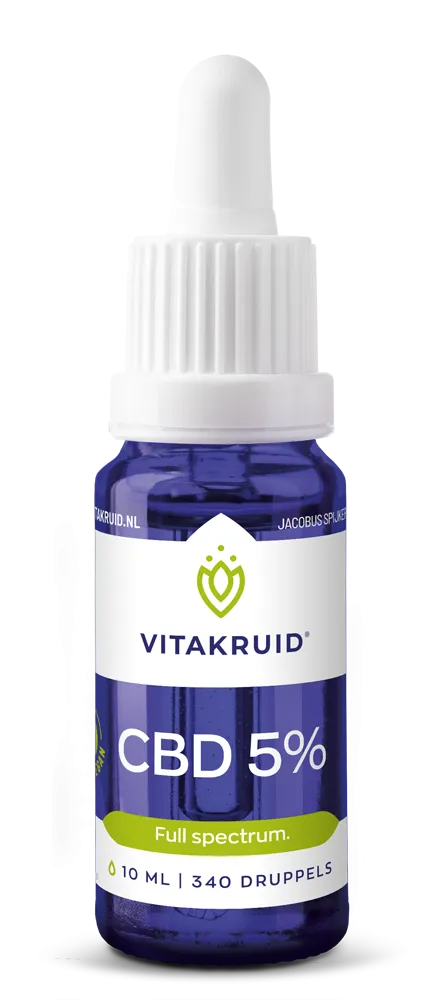Vitakruid CBD Olie 5% Full Spectrum Met Mct Als Drager (10 ml)