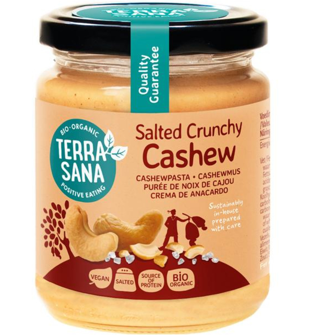 TerraSana Cashewpasta crunchy met himalayazout (250 gr)