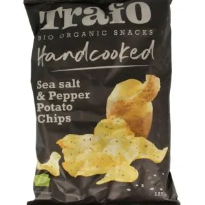 Trafo Chips handcooked zeezout & peper (125 gr)