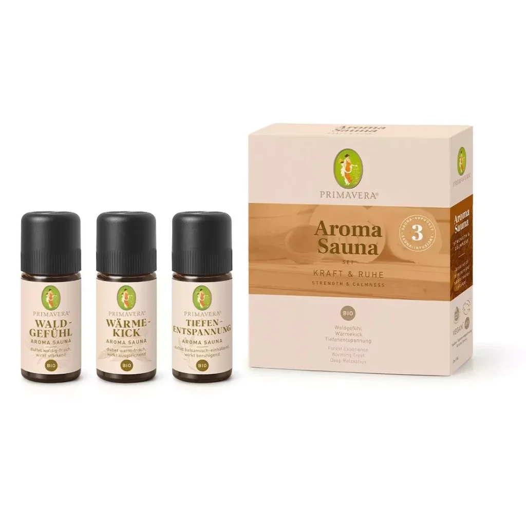 Primavera set aroma sauna strength & calmness bio (3 x 10 ml)