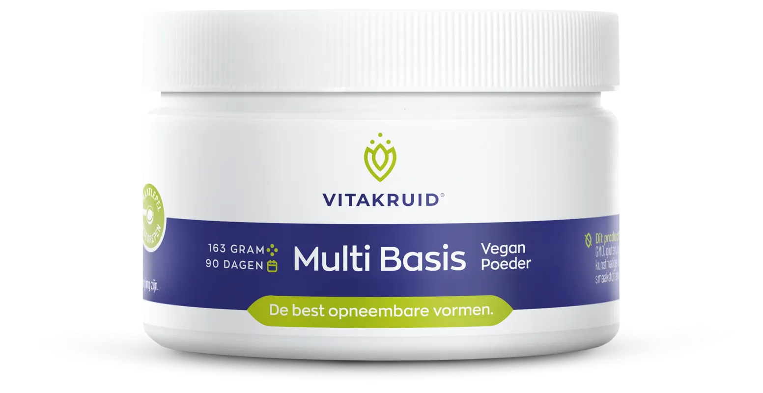 Vitakruid Multi Basis Vegan Poeder Met Natuurlijke Vormen (163 gr)