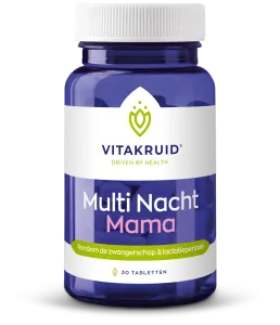 Vitakruid Multi Nacht Mama 100% Vegan (30 tabletten)