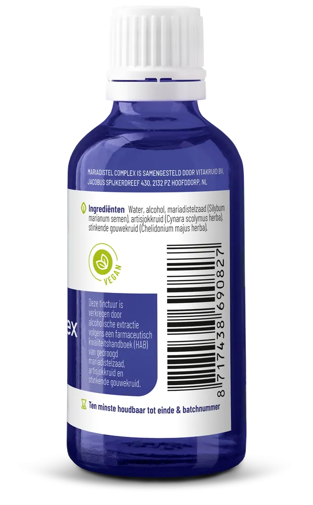 Vitakruid Mariadistel Complex Tinctuur 1:5 Met Oa Artisjok (50 ml)