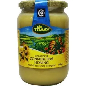 De Traay Zonnebloemhoning creme bio (900 gr)