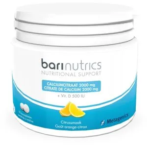 Barinutrics Calciumcitraat citrus (90 kauwtabletten)