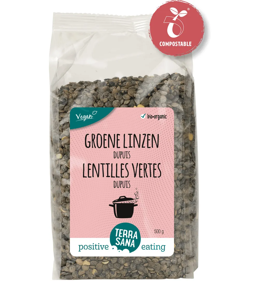 TerraSanagroene linzen dupuis bio (500 gr)