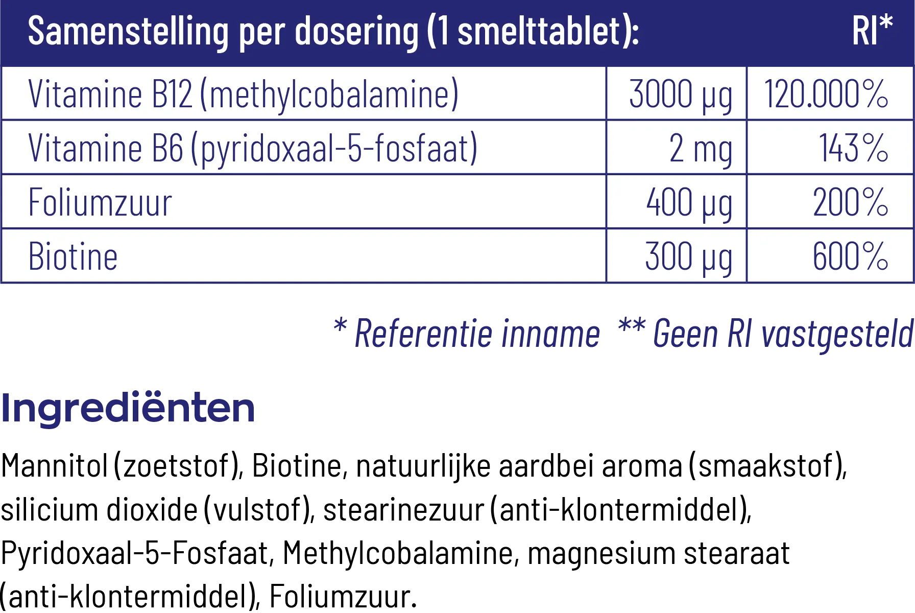 Vitakruid B12 Forte Plus® 3.000 Met P-5-P Vitamine (60 tabletten) - image 4