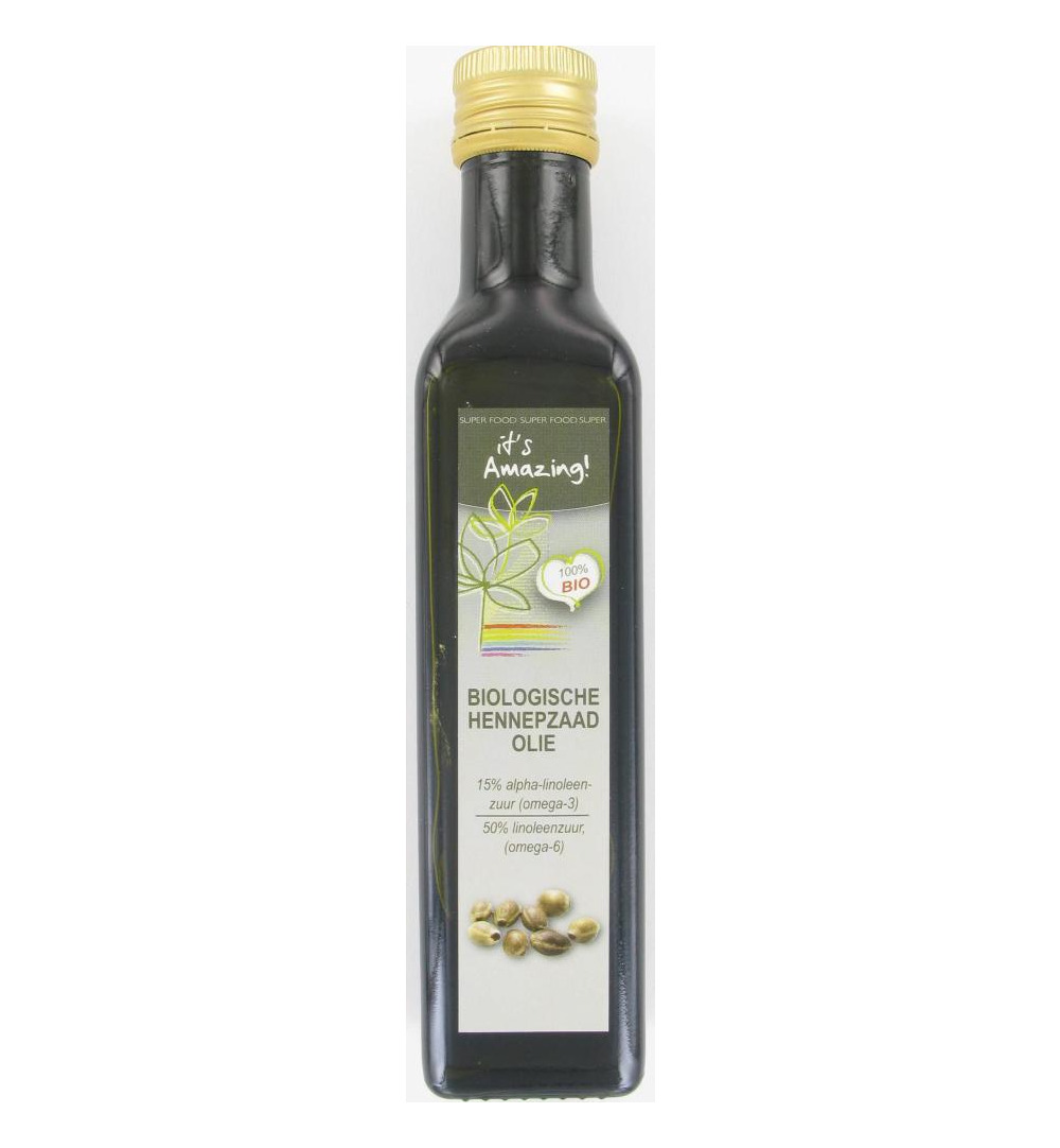 It'S Amazing Hennep Zaad Olie Extra Vierge Bio (250 ml)