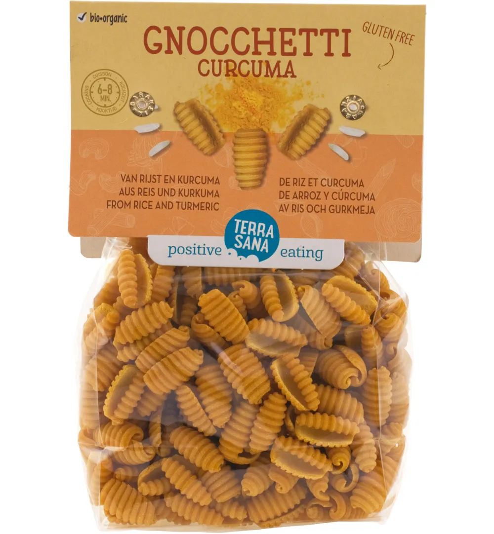 Terrasana Gnocchetti Curcuma Rijst Met Curcuma Bio (250 gr)