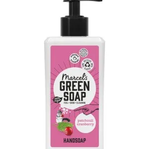 Marcel's Green Soap Handzeep patchouli & cranberry zonder pomp (250 ml)