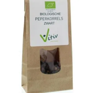 Vitiv Peperkorrels zwart bio (40 gr)