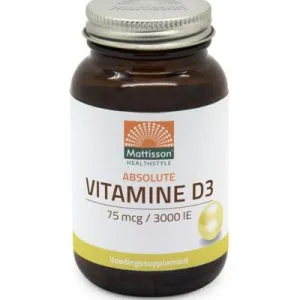 Mattisson Vitamine D3 75 Mcg 3000Ie (240 capsules)