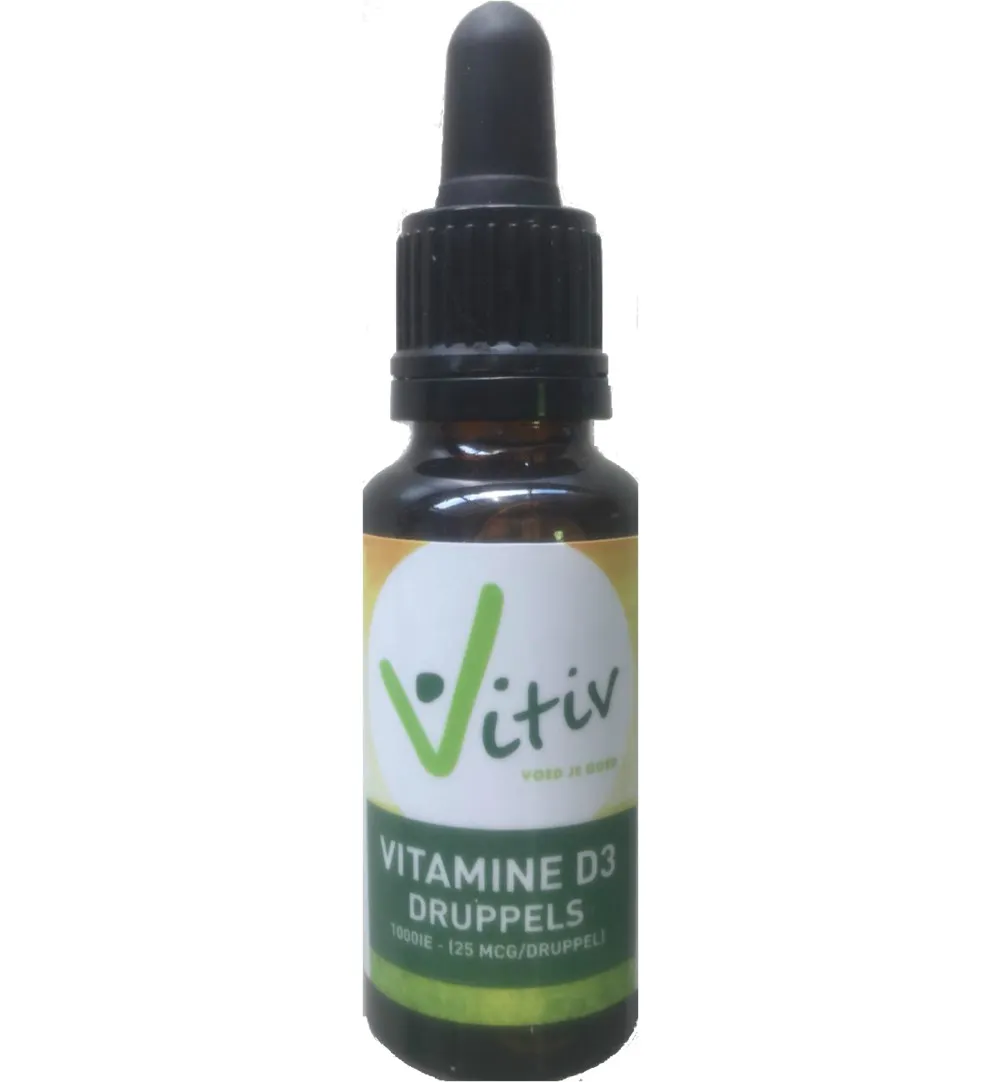 Vitiv Vitamine D3 Druppels 1000Ie (25 ml)