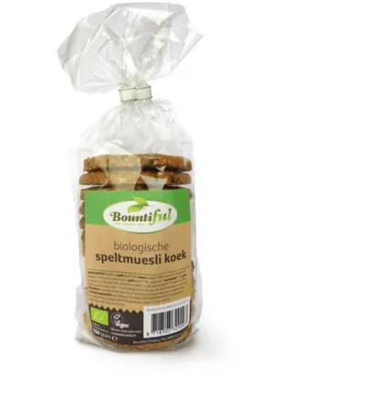 Bountiful Spelt mueslikoeken bio (250 gr)