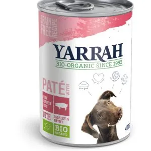 Yarrah Hondenvoer Pate Met Varkensvlees Bio (400 gr)