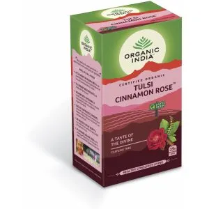 Organic India Tulsi Cinnamon Rose Thee Bio (25 stuks)