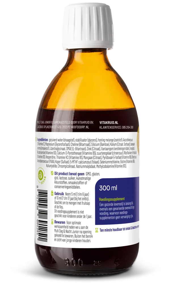 Vitakruid Multi Dag Junior 100% Vegan (300 ml)