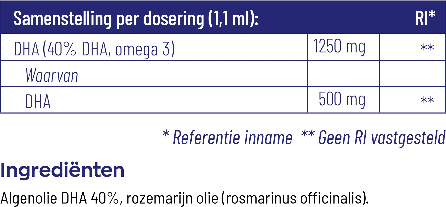 Vitakruid Vegan Omega 3 Algenolie 1250 Tryglyceriden 500 Dha (50 ml) - image 3