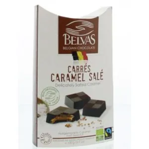 Belvas Puur met licht gezouten caramel bio (100 gr)