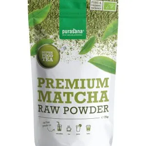 Purasana Matcha Premium Poeder Vegan Bio (75 gr)