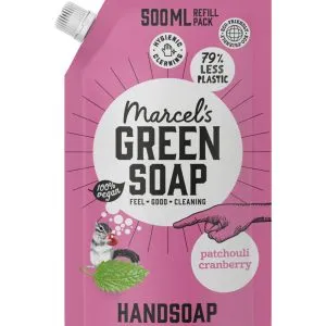 Marcel's Green Soap Handzeep patchouli & cranberry navul (500 ml)