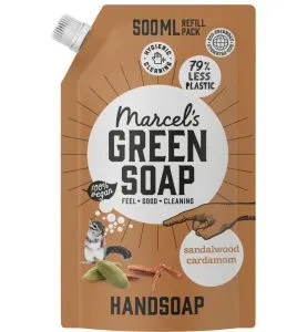 Marcel's Green Soap Handzeep sandelhout & kardemom navul (500 ml)