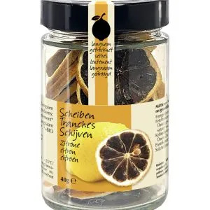Amanprana Zwarte Citroen Schijfjes Bio (40 gr)