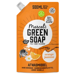 Marcel's Green Soap Afwasmiddel Navulling Sinaasappel & Jasmijn (500 ml)