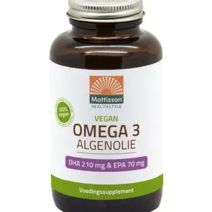 Mattisson Vegan Omega-3 Algenolie Dha 210Mg Epa 70Mg (120 vega capsules)