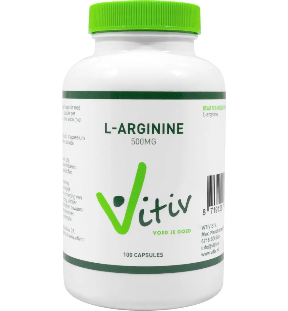 Vitiv L-arginine 500 mg (100 capsules)