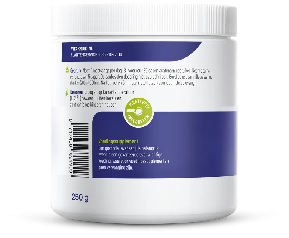 Vitakruid Collageen Solugel® Poeder Met Vitamine C & D (250 gr)