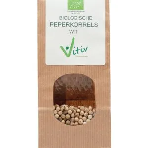 Vitiv Peperkorrels wit bio (250 gr)