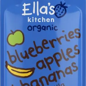 Ella's Kitchen Blueberries apples & bananas & vanille 4+ mnd bio (120 gr)