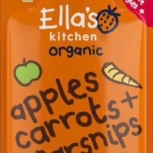 Ella's Kitchen Apples carrots & parsnips 4+ m aanden knijpz bio (120 gr)
