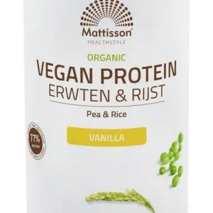 Mattisson Vegan Protein Erwten & Rijst V Anille Bio (500 gr)