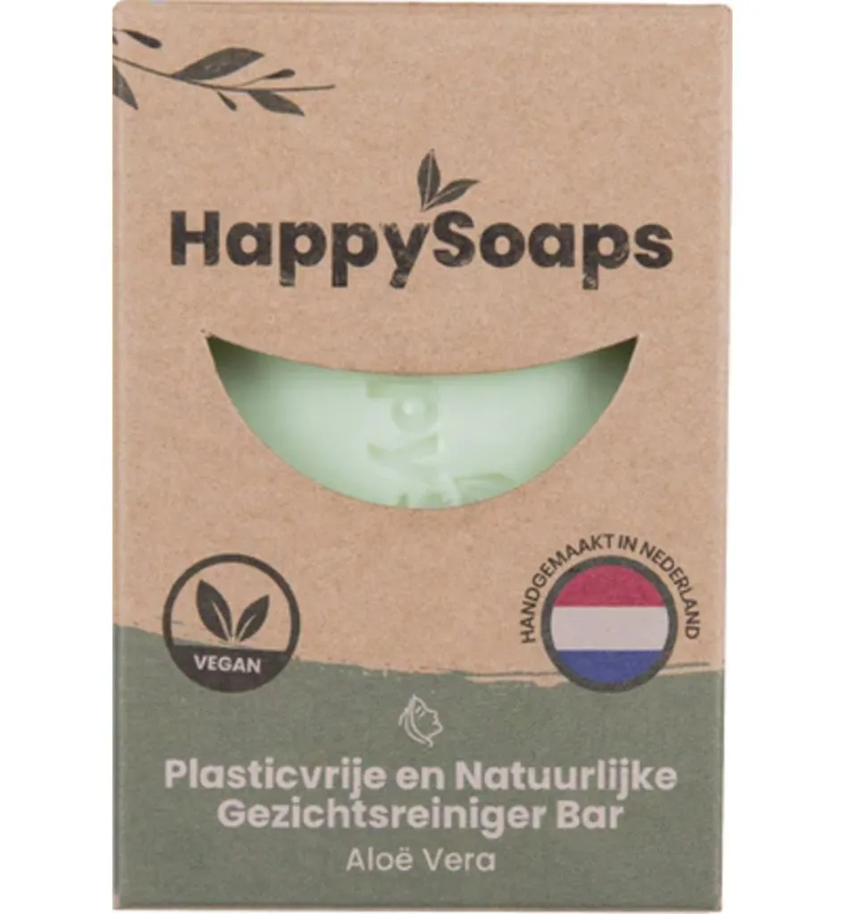 Happysoaps Gezichtsreiniger aloe vera (70 gr)