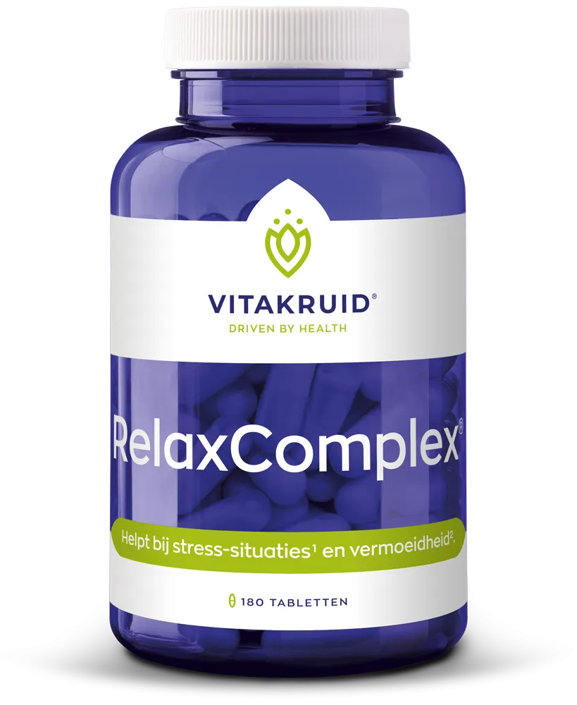 Vitakruid Relaxcomplex Oa Magnesium Tauraat & Vitamine D3 (180 tabletten)