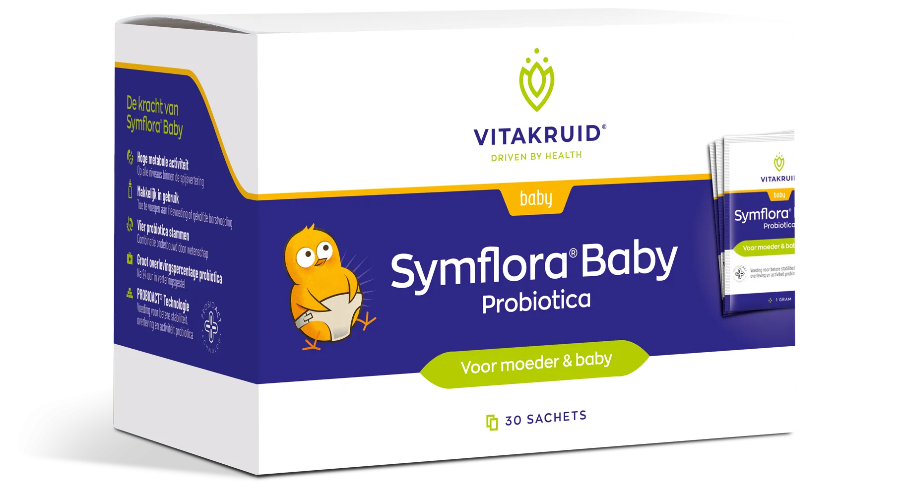 Vitakruid Symflora® Baby Probiotica Voor Moeder & Baby (30 Zakjes)