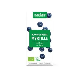 Purasana Blauwe bosbes 320 mg (120 vega capsules)