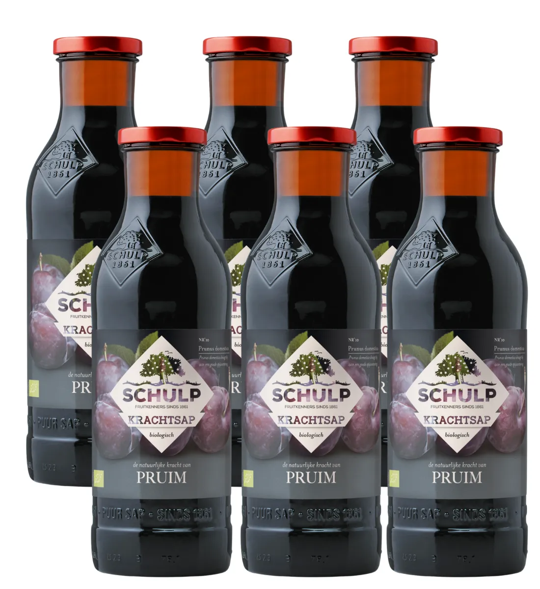 Schulp Krachtsap Pruim Puur Bio 6 Pack (6 x 750 ml)