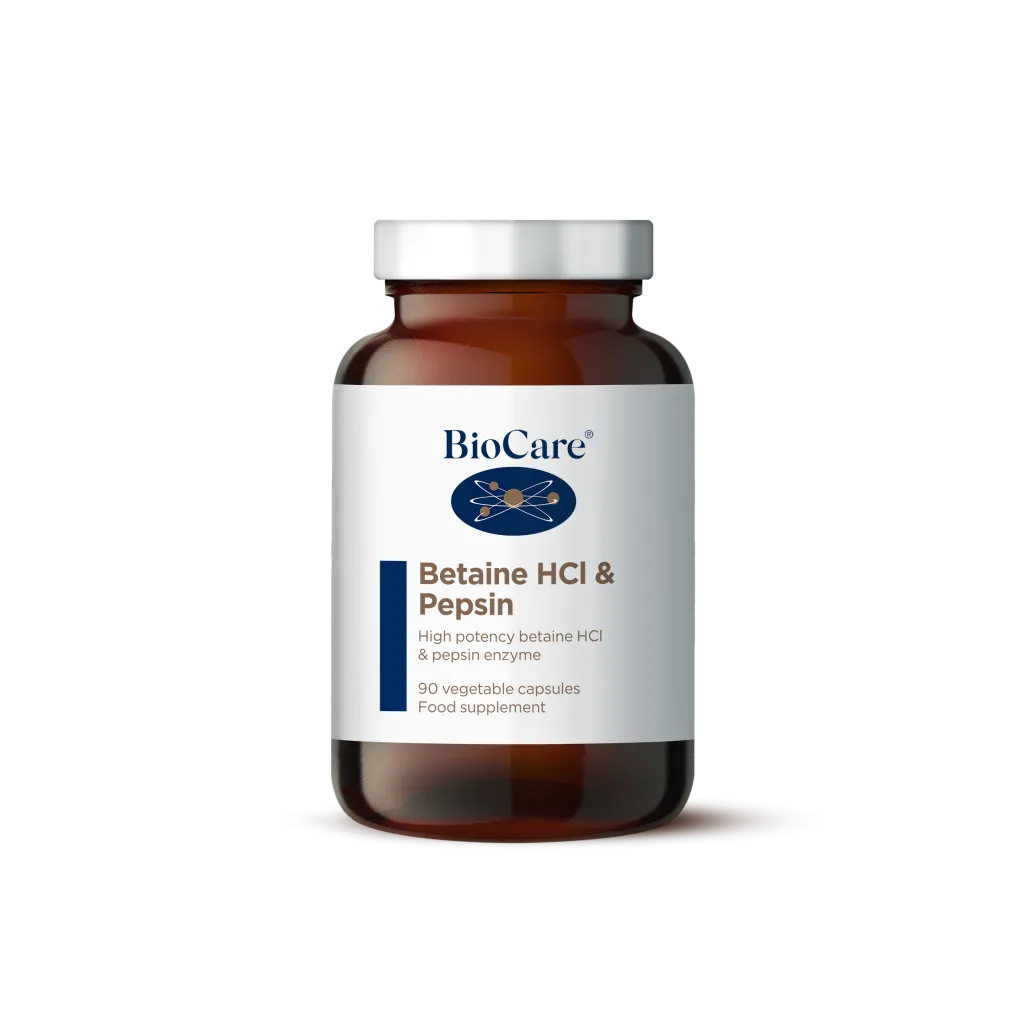 Biocare Betaine HCL & Pepsine (90 capsules)