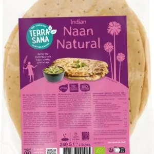 Terrasana Indiase Naan Naturel (2 stuks)
