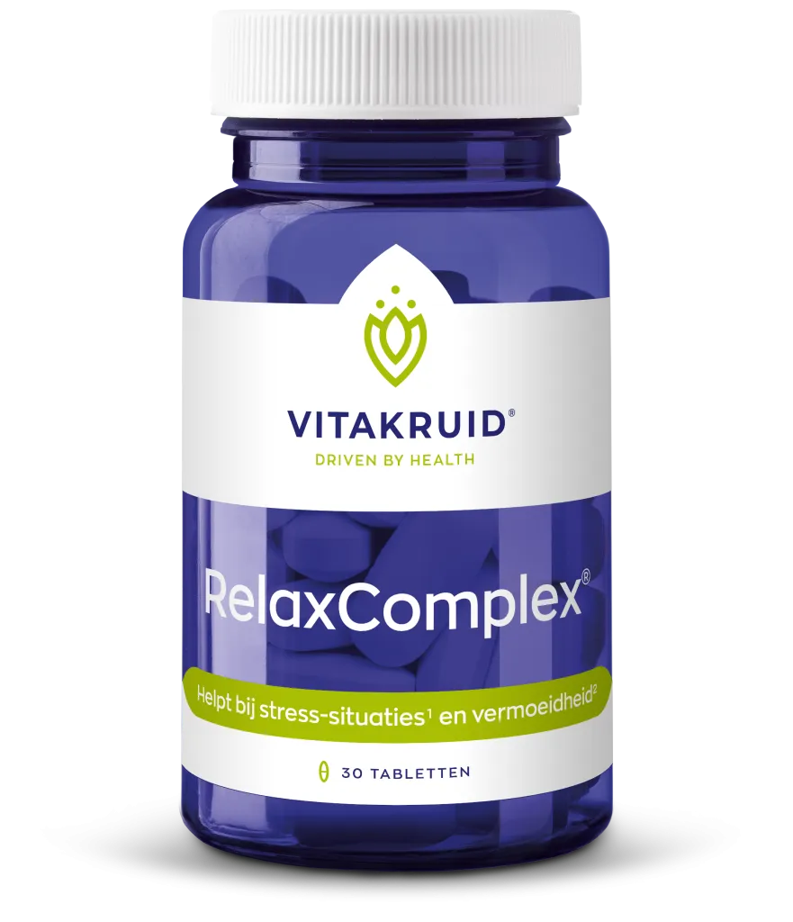Vitakruid Relaxcomplex Oa Magnesium Tauraat & Vitamine D3 (30 tabletten)
