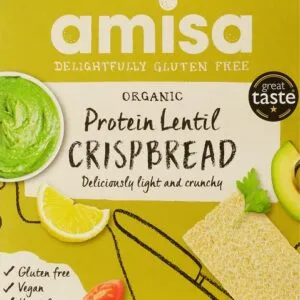 Amisa Crackers Eiwitten Linzen Glutenvrij (100 gr)