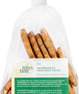 Billy's farm Haverkoekjes Hazelnoot-Cacao (175 gr)